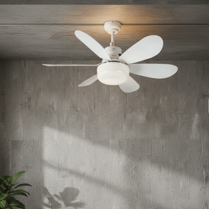 Ventilador de Techo LED con Aspas Retráctiles y Control Remoto